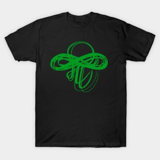 Marathi Text Spells Like English Pronoun ME  and the Meaning is I am. It is Combined with an Infinity Symbol to Express the thought that I am  Infinite, I am Universe. Colored in Green T-Shirt